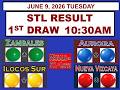 STL 1st Draw 1030am Result Zambales  Aurora  Ilocos Sur Nueva Vizcaya  JUNE 9, 2026 TUESDAY