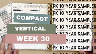 PlannerKate TEN YEAR SAMPLER plan with me | Week 30 ECLP