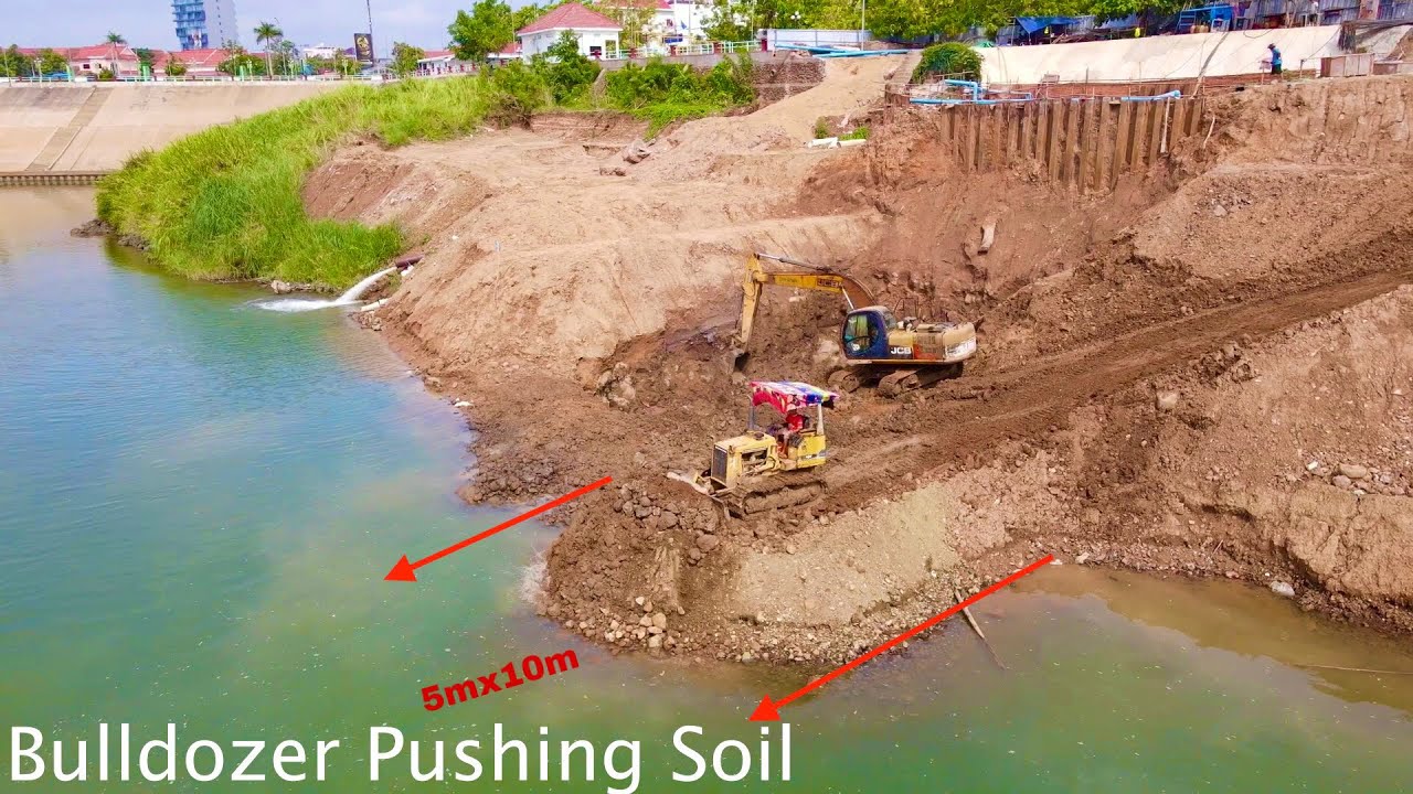 OMG! How ls The Young Excavator Operator Cut Off The Road To Prepare ...