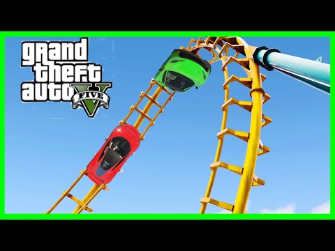 epic roller coaster gta 5 custom stunt race (link included) - YouTube