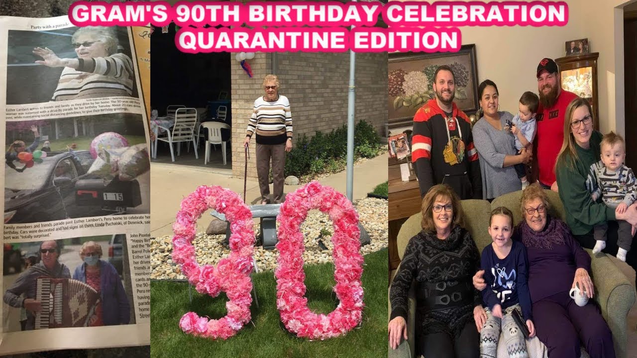 Gram's 90th Birthday Celebration Quarantine Edition | Zoom Call