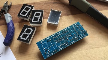 Assembling the "Eccomum Compact 4-digit DIY Digital LED Clock"