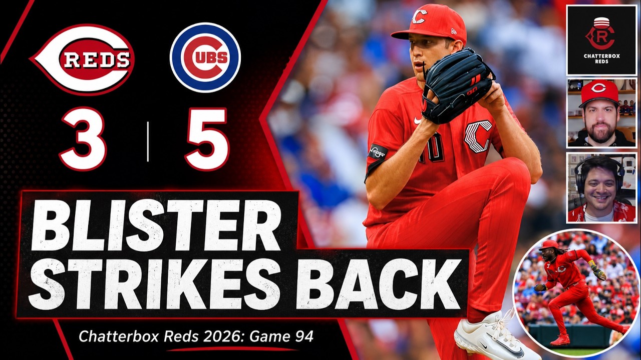Nick Lodolo's BLISTER is BACK!! Cincinnati Reds FALL to Chicago Cubs LIVE MLB Podcast, Highlights