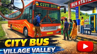 Coach Bus 3D Simulator 🚍 red off road bus | Passenger Pickup at Bus Stops Gameplay screenshot 5