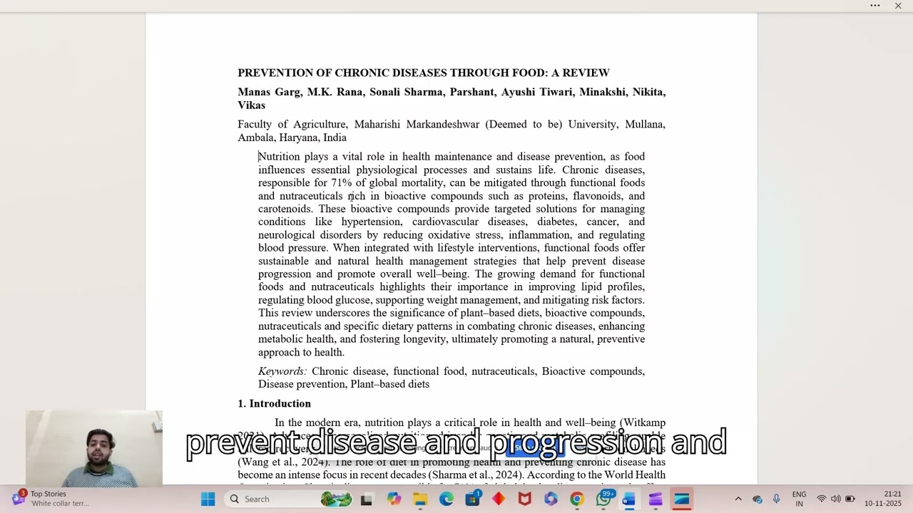 Prevention of Chronic Diseases Through Food and Nutraceuticals, 