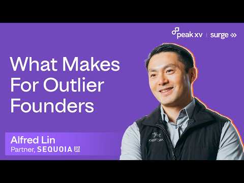 Sequoia Partner Alfred Lin | Why outlier founder can't be ... - YouTube