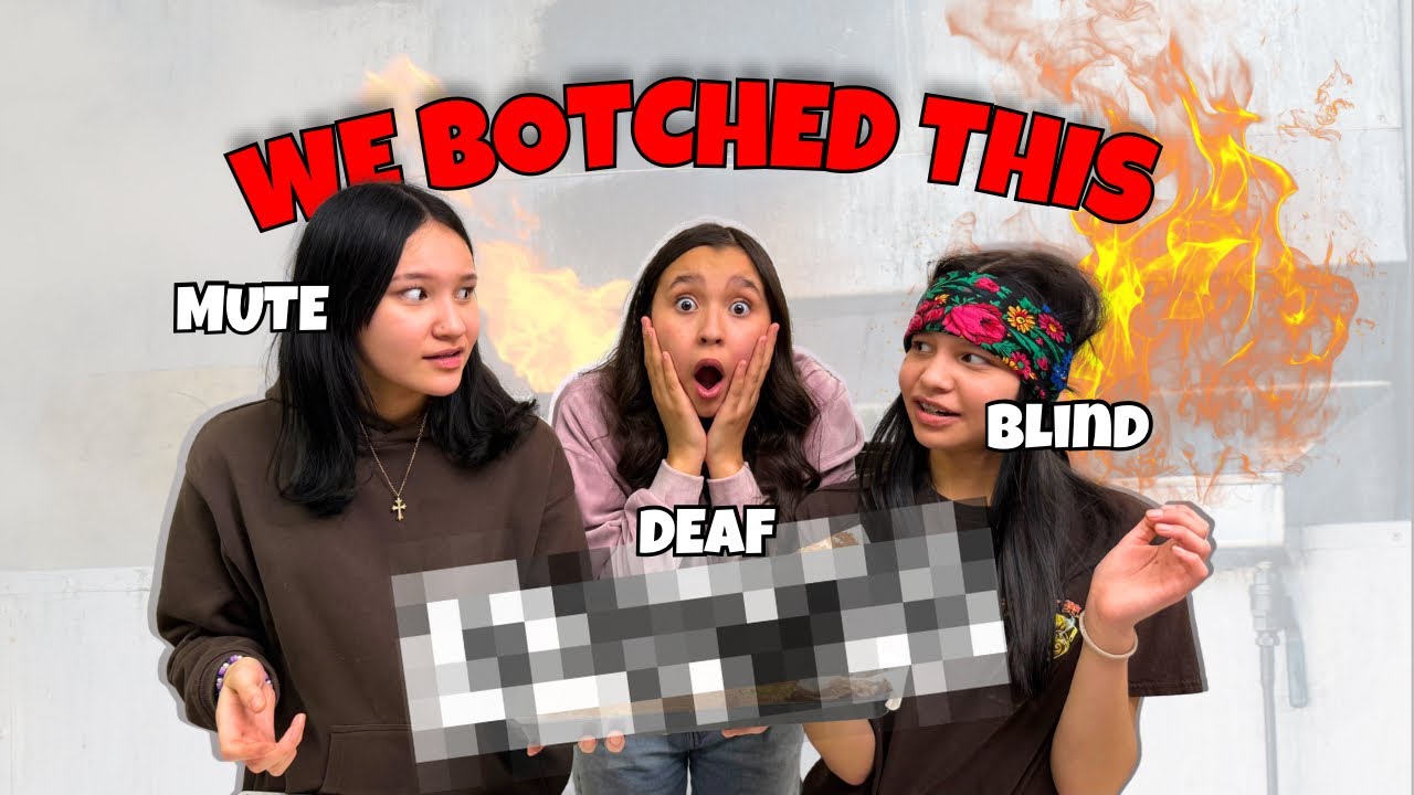 WE TRIED THE BLIND, DEAF, MUTE CHALLENGE (We Failed 😳)