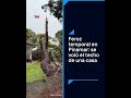 FEROZ TEMPORAL EN PINAMAR: SE VOLÓ EL TECHO DE UNA CASA