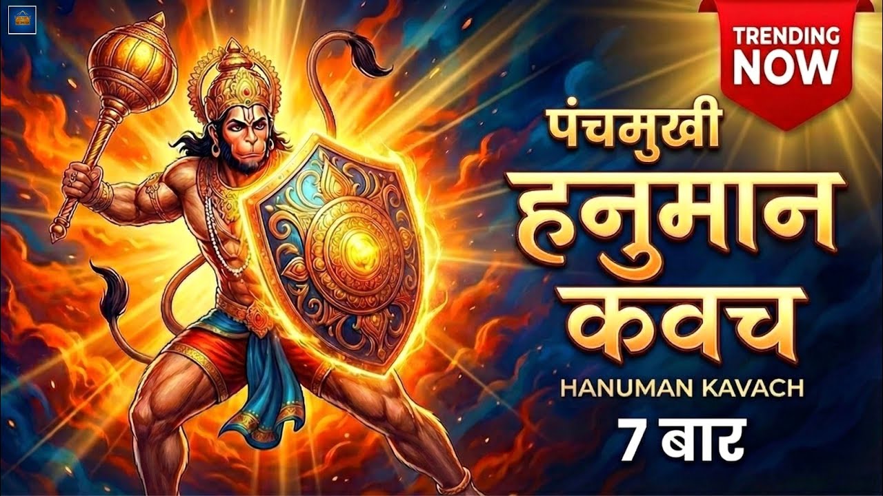Panchmukhi Hanuman Kavach | पंचमुखी हनुमान कवच 7 बार  |  पंचमुखी हनुमान रक्षा कवच | मंगलवार