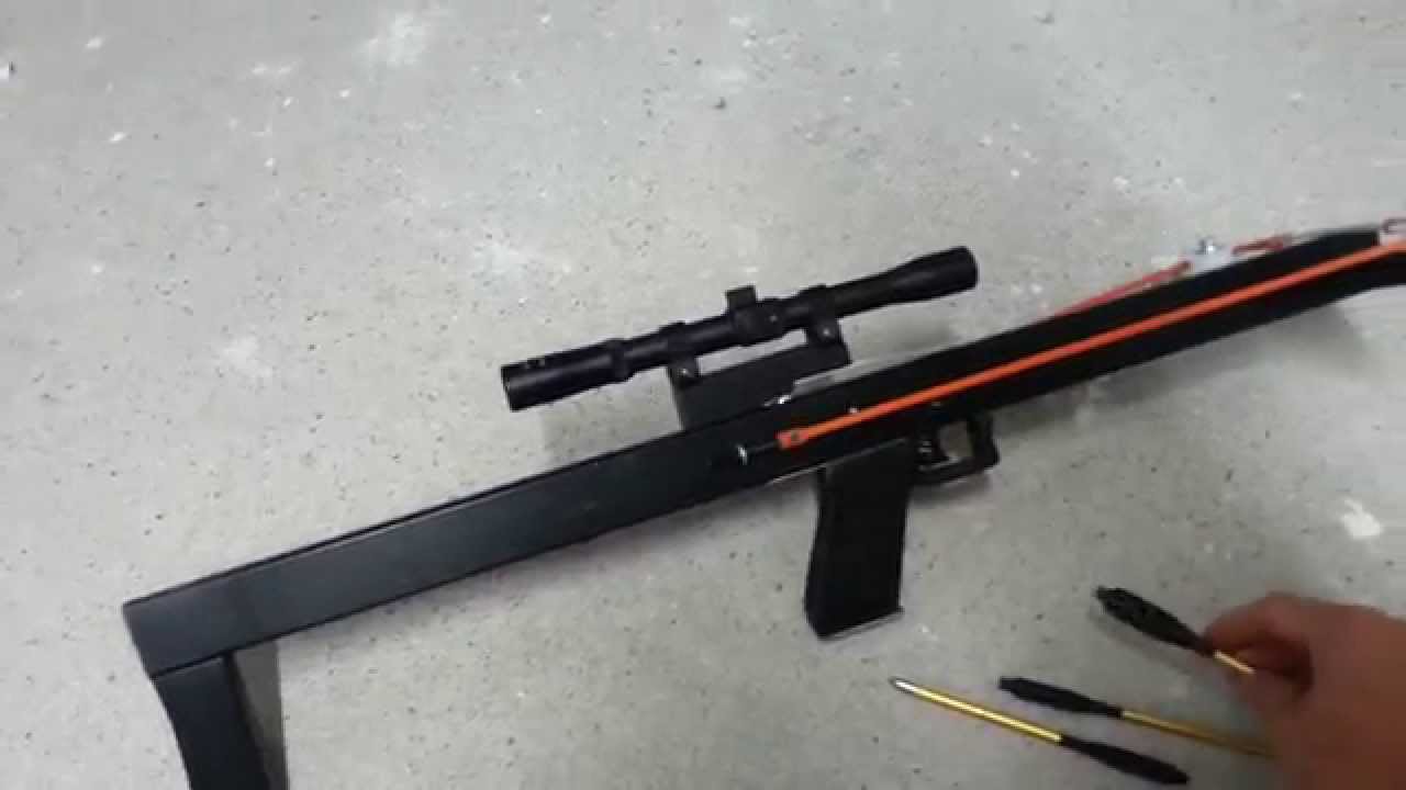 Homemade sligshot crossbow YouTube