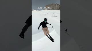 Les grabs en ski freestyle #ski #skifreestyle