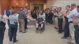 Ada County deputy stabbed in I-84 confrontation finally goes home after weeks of treatment