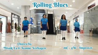 🎶 Rolling Blues - Line dance (demo by aRmall dance)