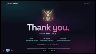 Le SLIDE di PRESENTAZIONE di FELINE DYNASTY la mini App di gatti su Telegram x youtuber e promotori