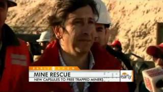 Capsules Arrive to Rescue Chilean Miners
