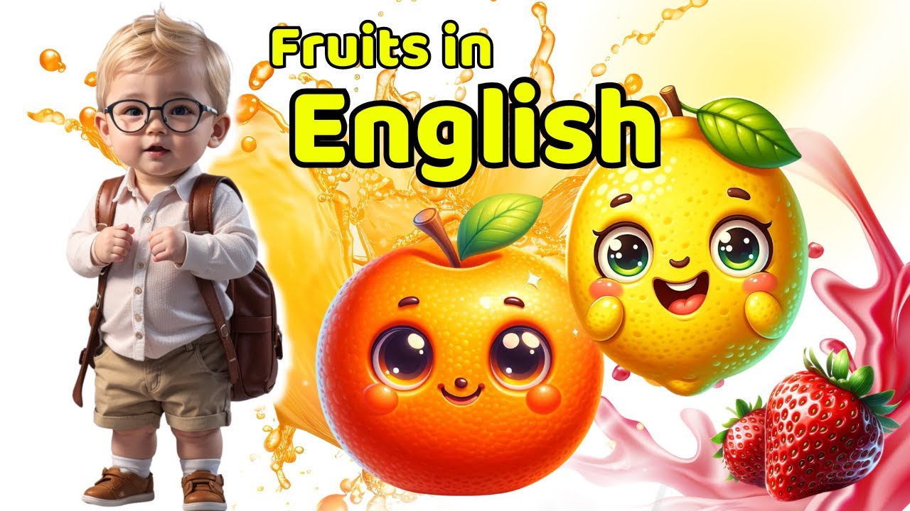 Fruits in English for kids YouTube