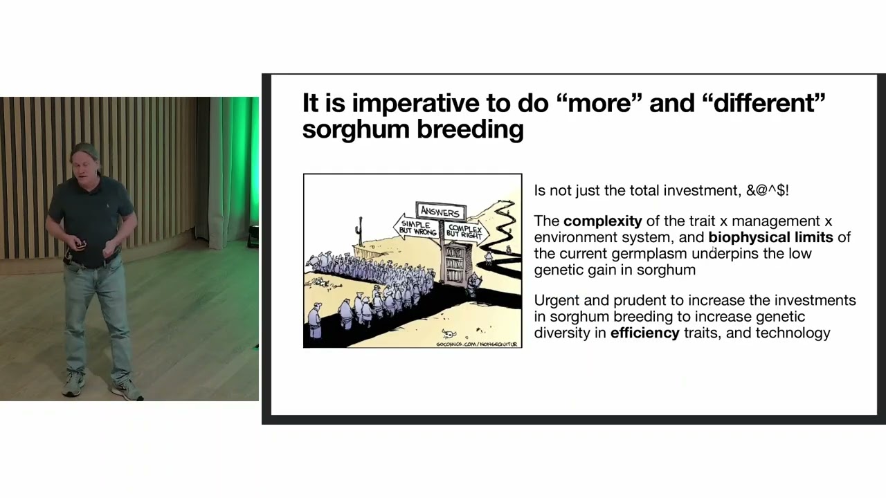 Charlie (Carlos) Messina 'Understanding rates of genetic gain in sorghum in the U.S.'