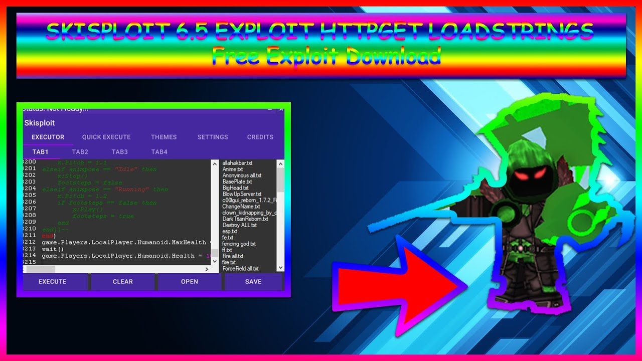 New Roblox Exploit Skisploit V6 5 Omg Op Httpget Full Lua Executor - new roblox exploit skisploit v6 5 omg op httpget full lua executor roblox hack