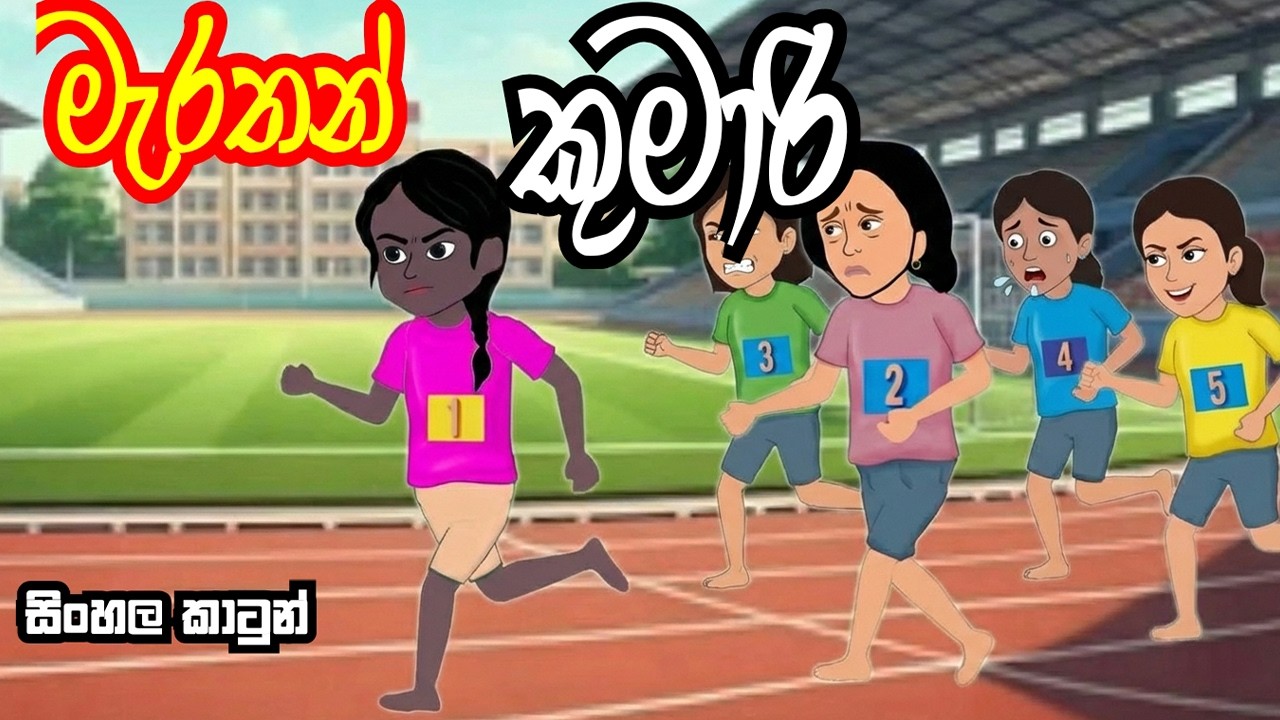 මැරතන් කුමාරි | Sinhala cartoon