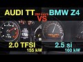 Acceleration Battle | Audi TT 2.0 TFSI vs BMW Z4 2.5 si | 155 vs 160 kW |