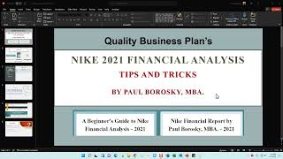 Financial Analysis 2021 Financial Statements Ratios Tips and Tricks Paul Borosky, MBA. - YouTube