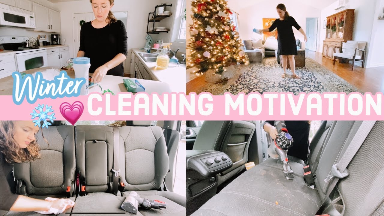 *NEW* WINTER CLEANING MOTIVATION 2020 | 15 Minute Power Cleaning Motivation, Mom Car Cleaning 2021