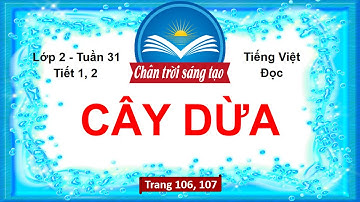 CÂY DỪA (Tiết 1,2) | Tuần 31 | Tập Đọc | Tiếng Việt Lớp 2 Chân Trời Sáng Tạo