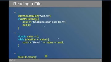 C++ File Streams: Programming Lecture