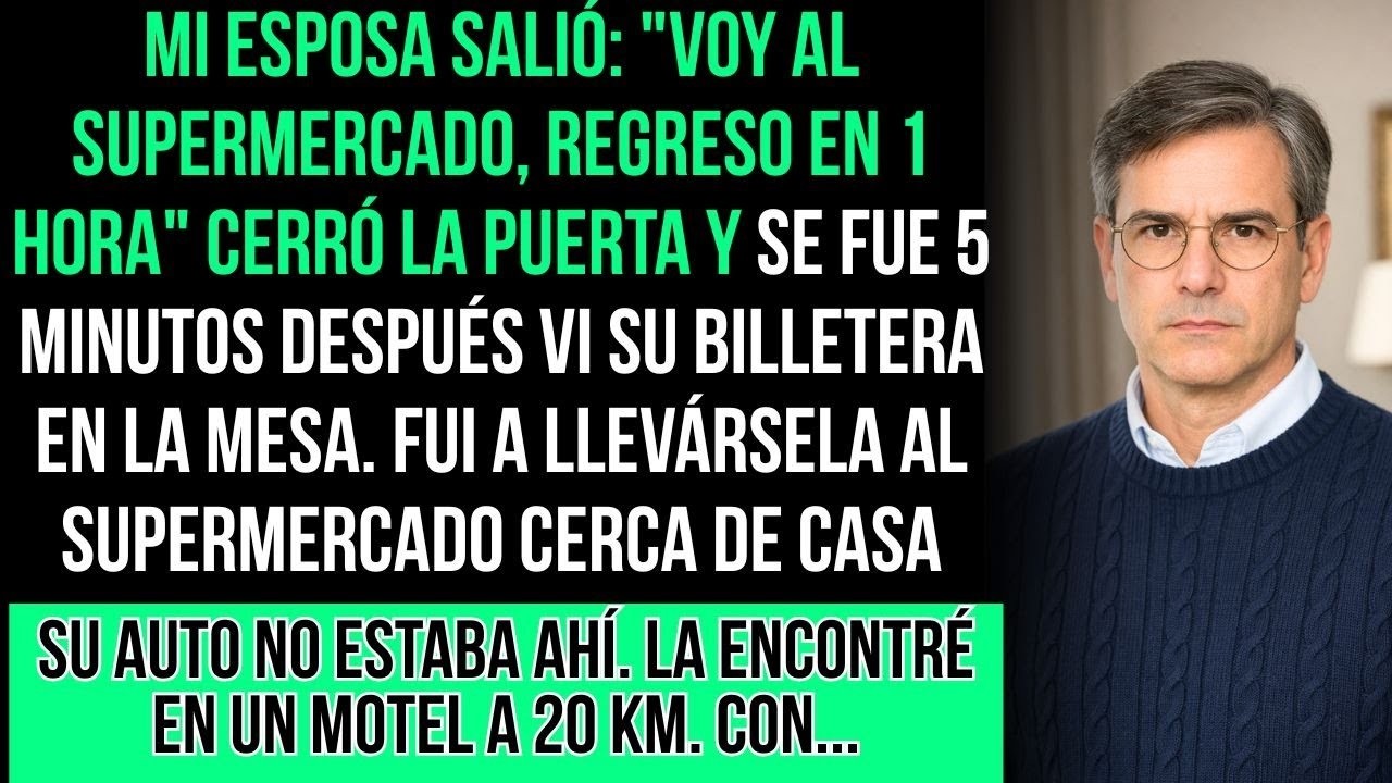 Mi Esposa Dijo ＂Voy Al Supermercado＂  Olvidó Su Billetera  Fui A Llevarla Y La Vi En Un