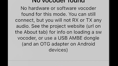 Vocoder Update for DroidStar