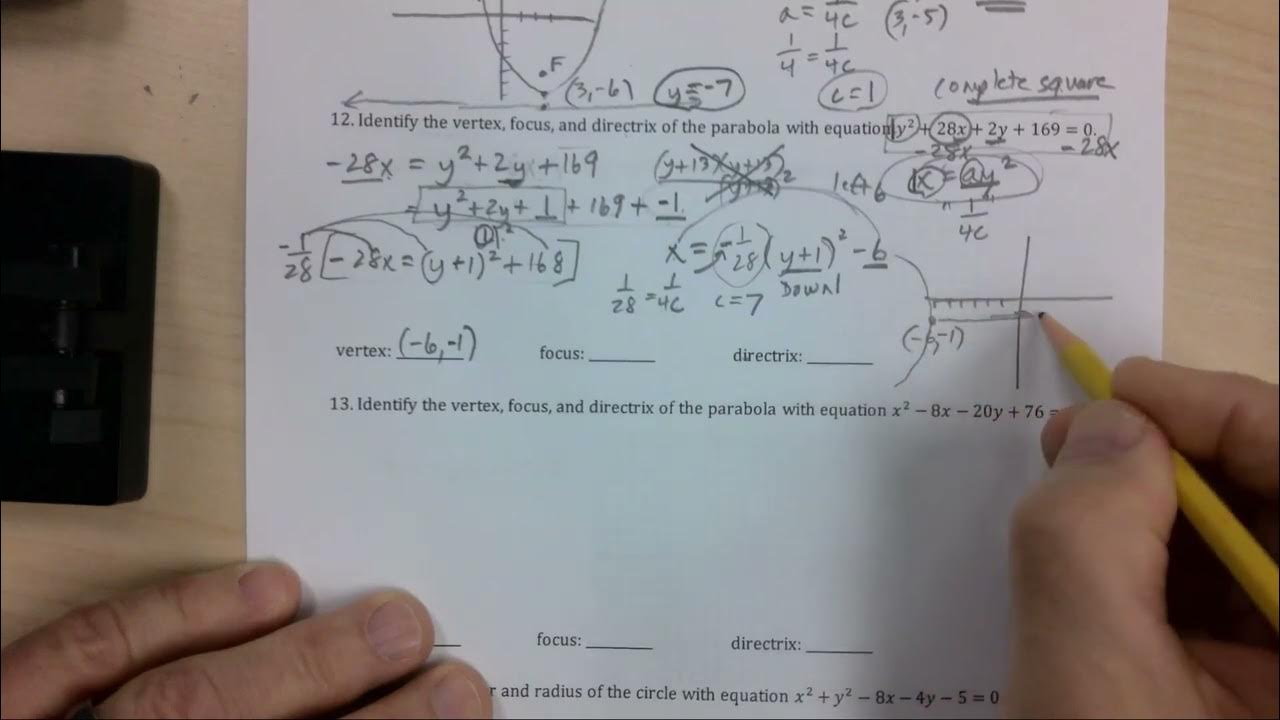 Algebra 2B Unit 9 Test Review (Part 2) - YouTube