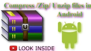 How to Compress/ZIp or Uncompres/Unzip files on android screenshot 2