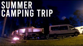 Big Family Pop Up Camping With 6 Kids | Lots of Problems | Summer Trip