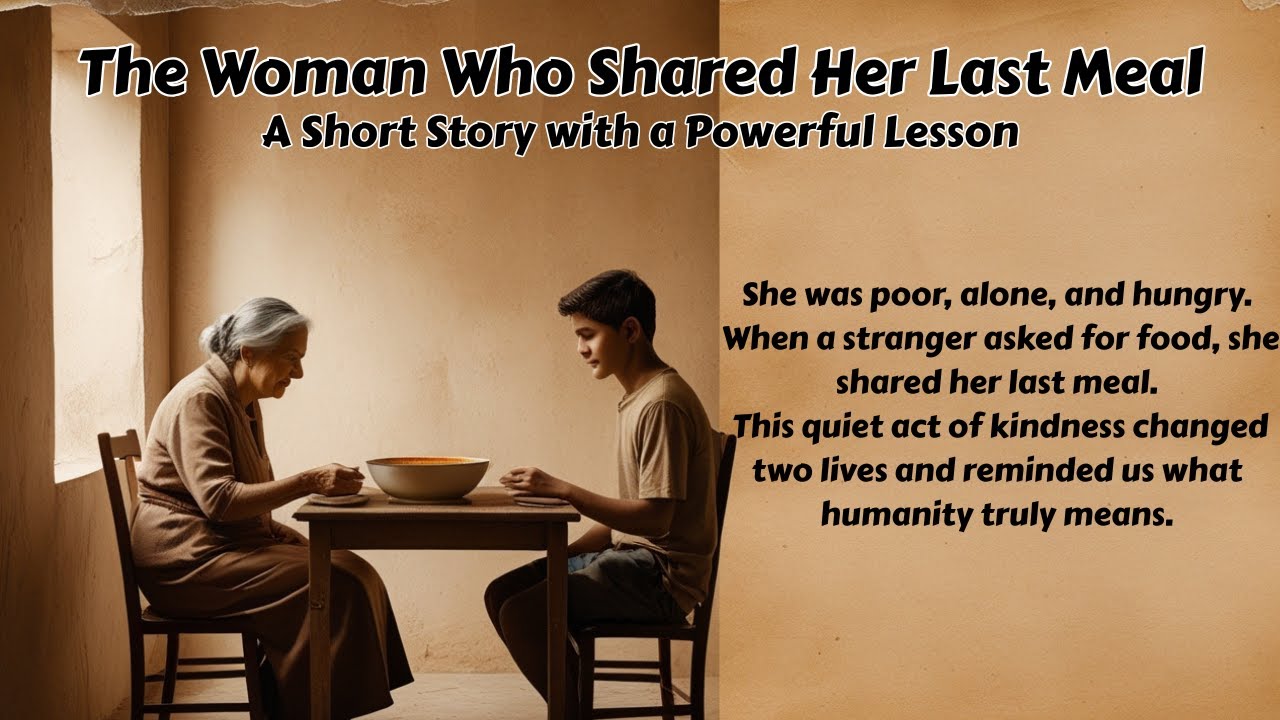 The Woman Who Shared Her Last Meal | A Short Story with a Powerful Lesson