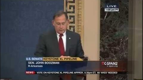 Boozman Speaks in Support of Keystone XL