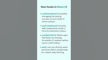 New Hooks in React 19