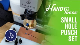 Easily Punch Holes in Leather, Fabric, Webbing with HandyPress®
