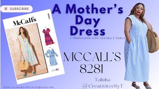 A CLASSY Mother's Day Dress! McCall's 8281! Easy, Classy, and Trendy Dress!