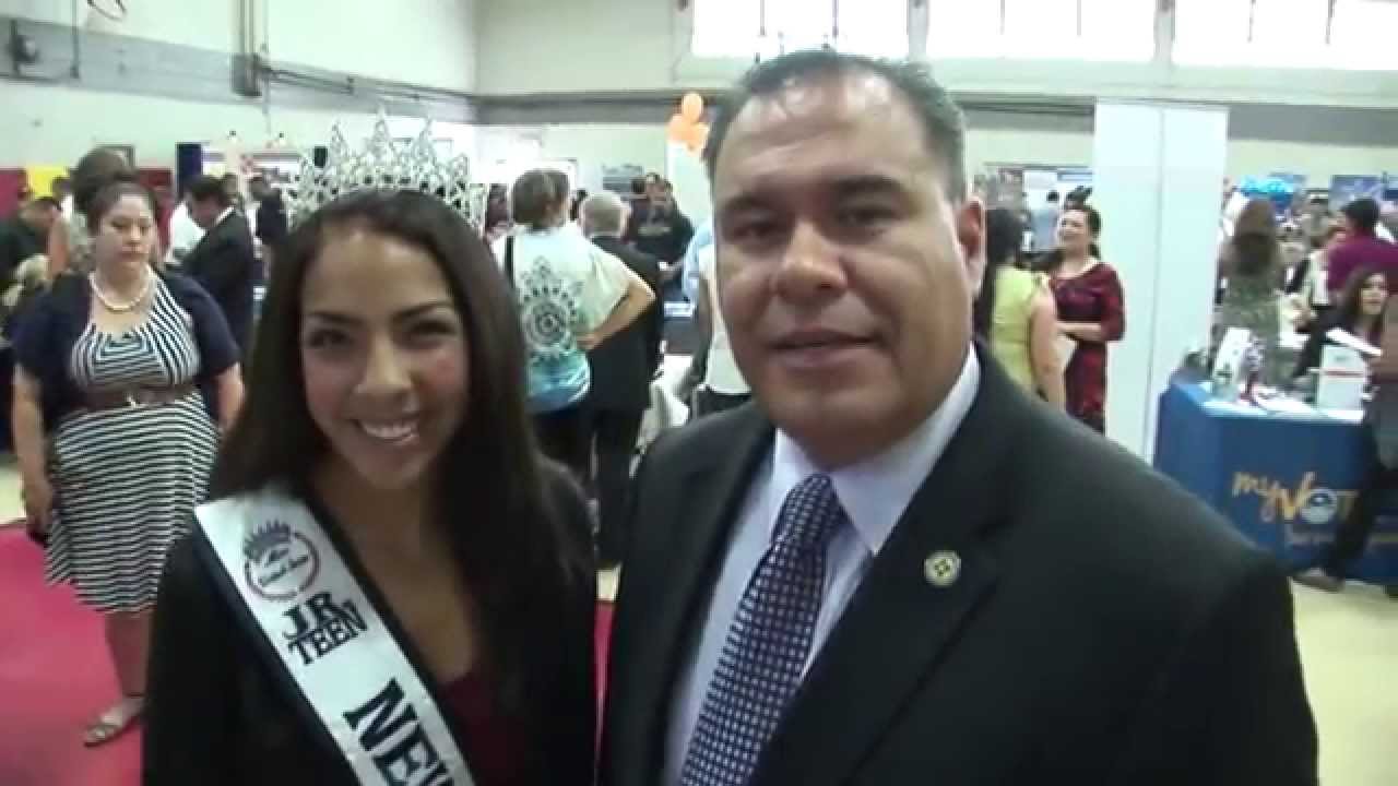 Senator Michael Padilla with Candace Johnson, Miss Jr Teen New Mexico
