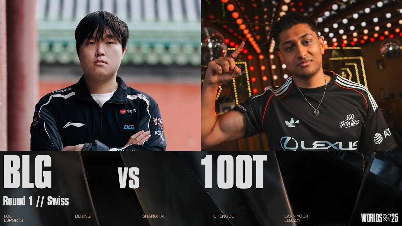 BLG vs 100T | WORLDS 2025 | Swiss Stage | Game 01 | Bilibili Gaming vs 100 Thieves