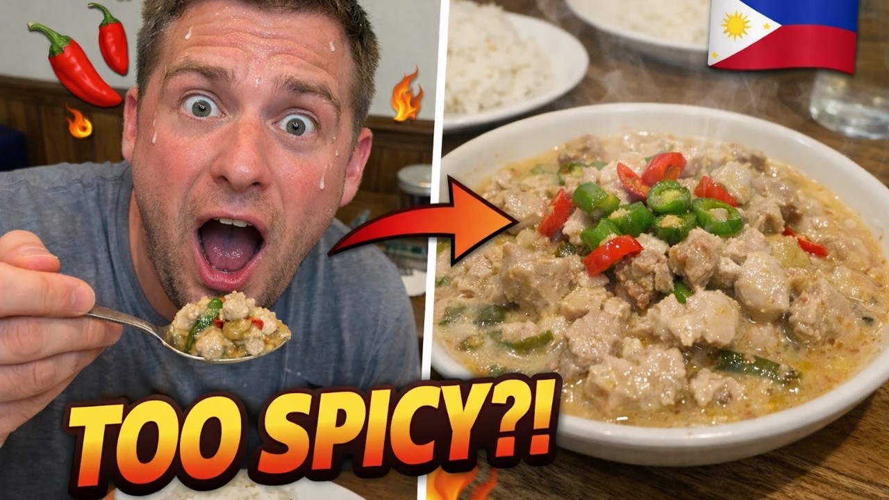 Иностранцы впервые пробуют Бикол Экспресс 🔥 (Слишком остро?!)