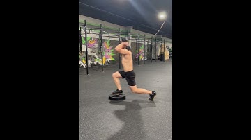 Front Foot Elevated Reverse Lunge - DB Back Rack