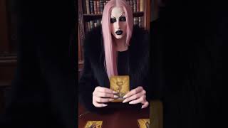 I see what's coming for you 🏆🕷️   #goth  #viral #pinkhair #gothguy #tarots