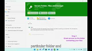 How to Lock Files in Windows 10/11 easily - Secure Folder App - New Feature - Lock or Unlock Files screenshot 5