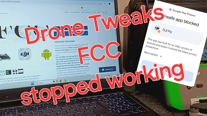 Drone Tweaks FCC stopped working #fcc #dji