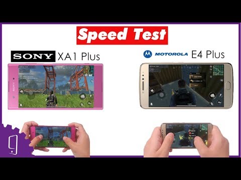 Moto E4 Plus And Sony Xperia XA1 Plus Speed Test