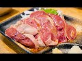 納得の味とボリューム！安く新鮮なとりレバ刺し。千寿そば酒場 ツルツルカメカメ【4K撮影】