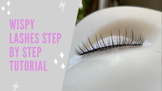 Wispy or Kim K Eyelash extensions with Individual Lashes Kim K Lash Set