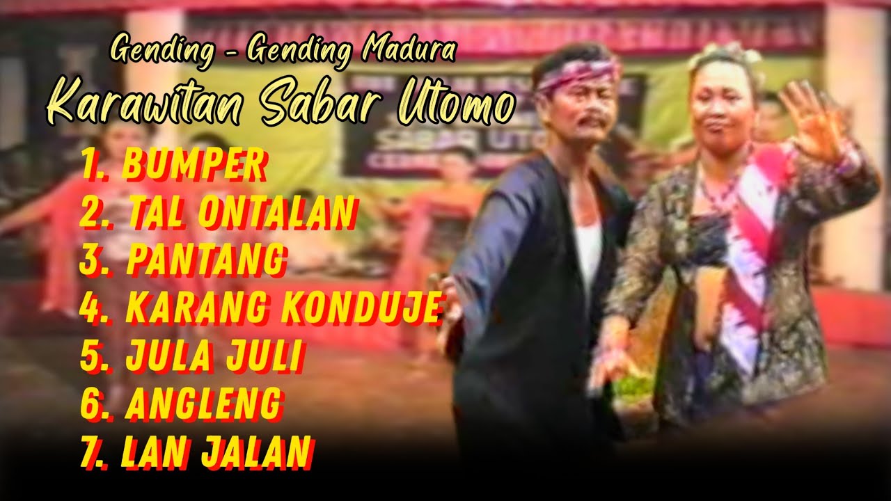 Karawitan Sabar Utomo - Gending Gending Madura (Full Video)
