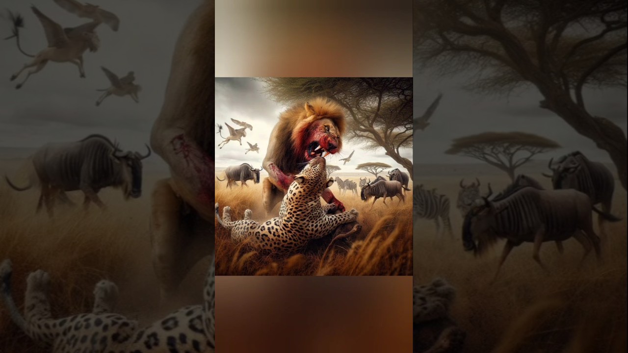 "Epic Showdown: Lion vs. Leopard - Nature’s Most INTENSE Fight!" 
